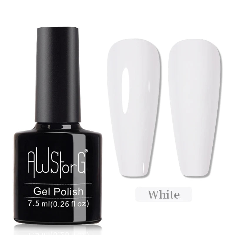 AWStorG 15ML Pink Color Gel Nail Polish Fantastic Adhesion Consistency Ultra Gorgeous Color Soak Off UV LED Semi Permanent Gel