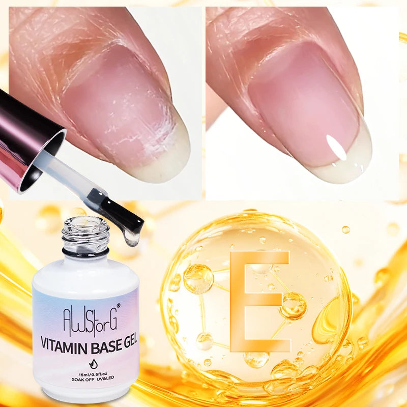 AWStorG 15ML Pink Color Gel Nail Polish Fantastic Adhesion Consistency Ultra Gorgeous Color Soak Off UV LED Semi Permanent Gel