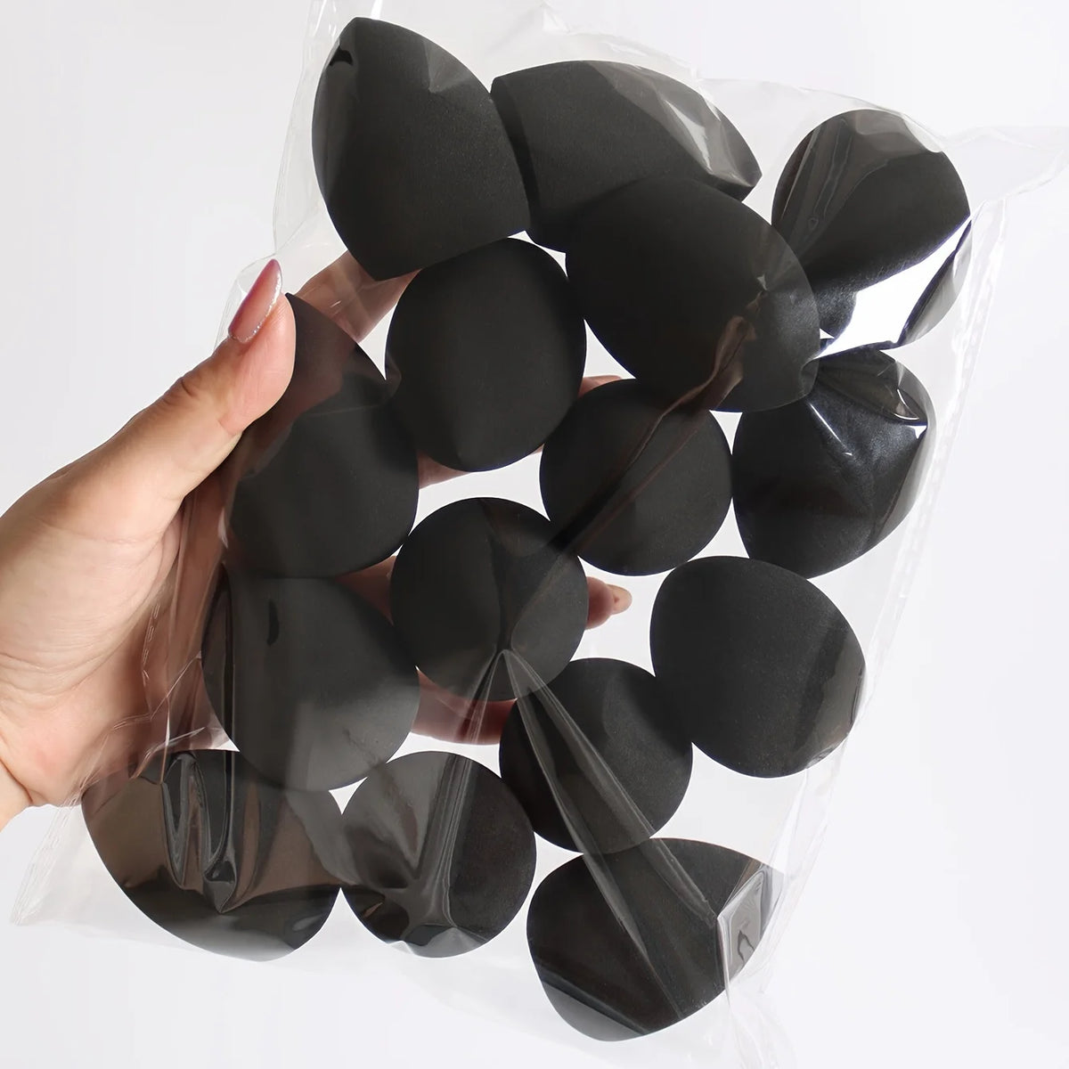 9Pcs Latex-Free Makeup Sponges Set, Wet/Dry Blending Sponge for Liquid Cream Powder, All Skin Types, Random Colors/Shapes