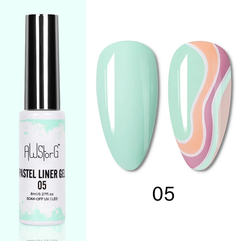 AWStorG 15ML Pink Color Gel Nail Polish Fantastic Adhesion Consistency Ultra Gorgeous Color Soak Off UV LED Semi Permanent Gel