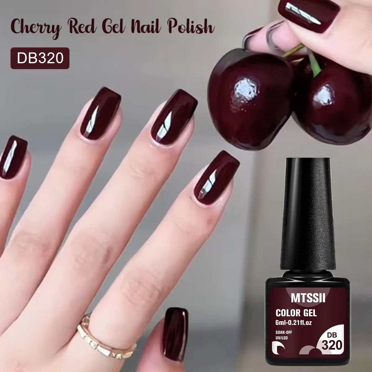 Mtssii 6ML Chocolate Color Gel Nail Polish Brown Semi Permanent UV Gel Autumn Winter Popular Soak Off Nail Art Gel Varnishes