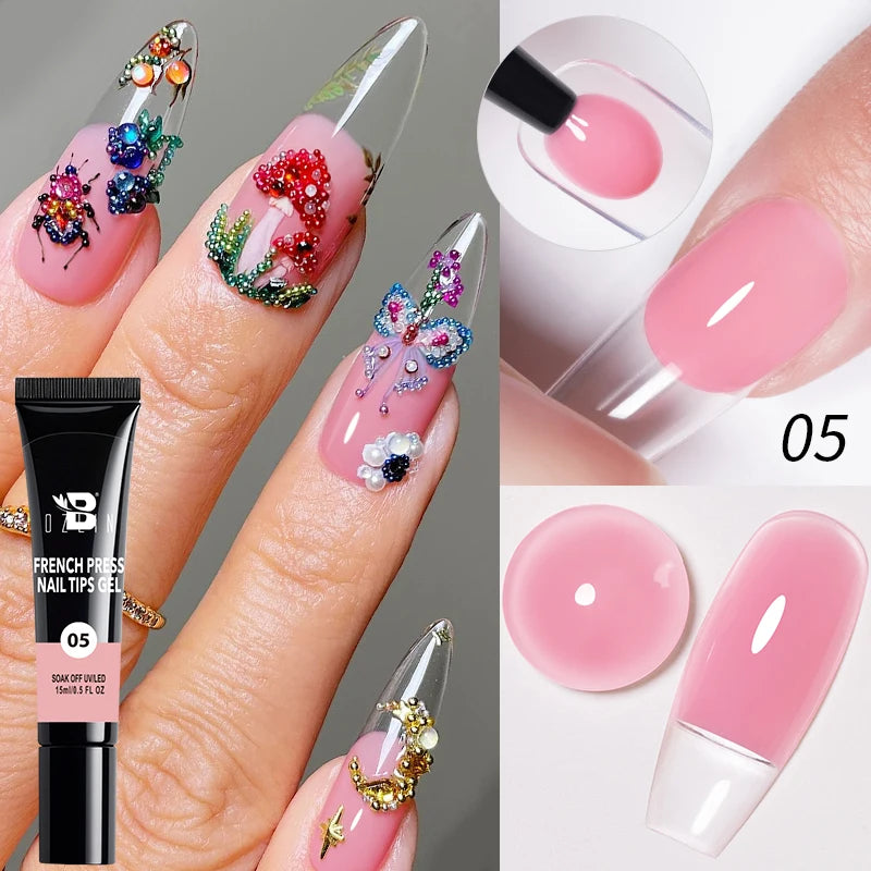 AWStorG 15ML Pink Color Gel Nail Polish Fantastic Adhesion Consistency Ultra Gorgeous Color Soak Off UV LED Semi Permanent Gel