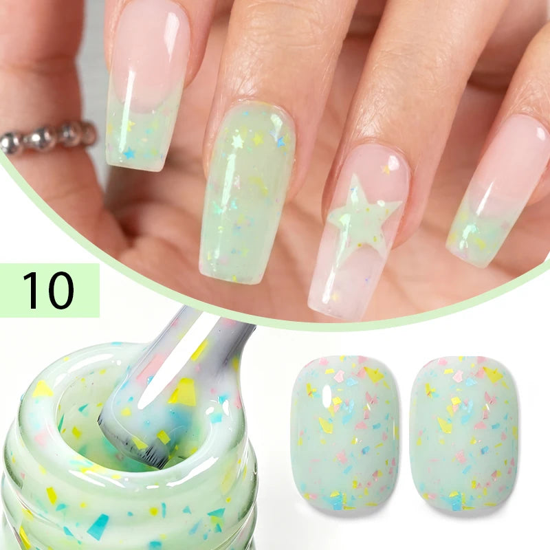 AWStorG 15ML Pink Color Gel Nail Polish Fantastic Adhesion Consistency Ultra Gorgeous Color Soak Off UV LED Semi Permanent Gel