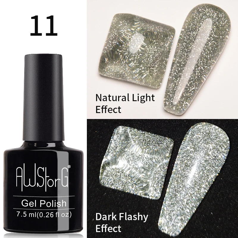 AWStorG 15ML Pink Color Gel Nail Polish Fantastic Adhesion Consistency Ultra Gorgeous Color Soak Off UV LED Semi Permanent Gel