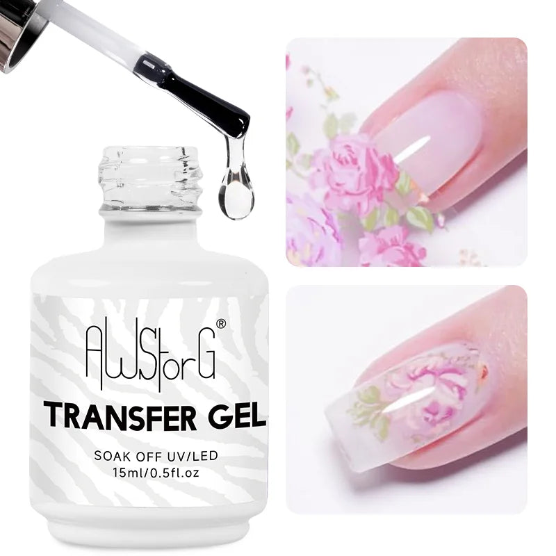 AWStorG 15ML Pink Color Gel Nail Polish Fantastic Adhesion Consistency Ultra Gorgeous Color Soak Off UV LED Semi Permanent Gel