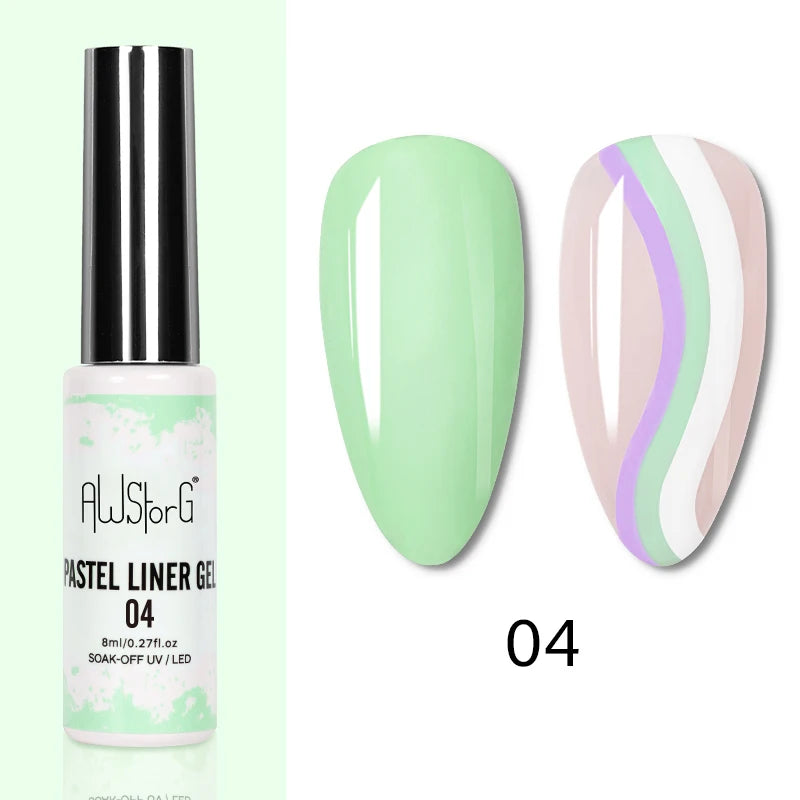 AWStorG 15ML Pink Color Gel Nail Polish Fantastic Adhesion Consistency Ultra Gorgeous Color Soak Off UV LED Semi Permanent Gel