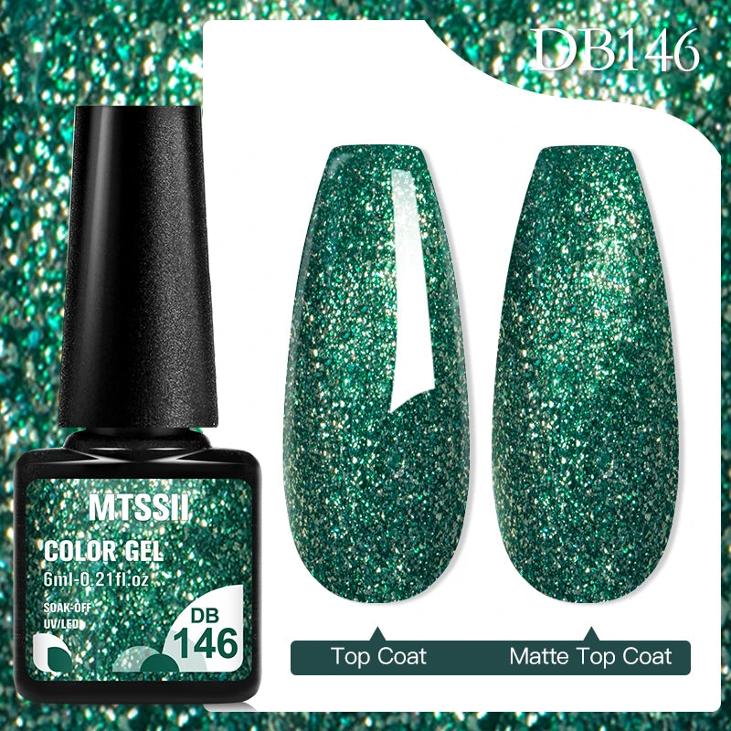 Mtssii 6ML Chocolate Color Gel Nail Polish Brown Semi Permanent UV Gel Autumn Winter Popular Soak Off Nail Art Gel Varnishes