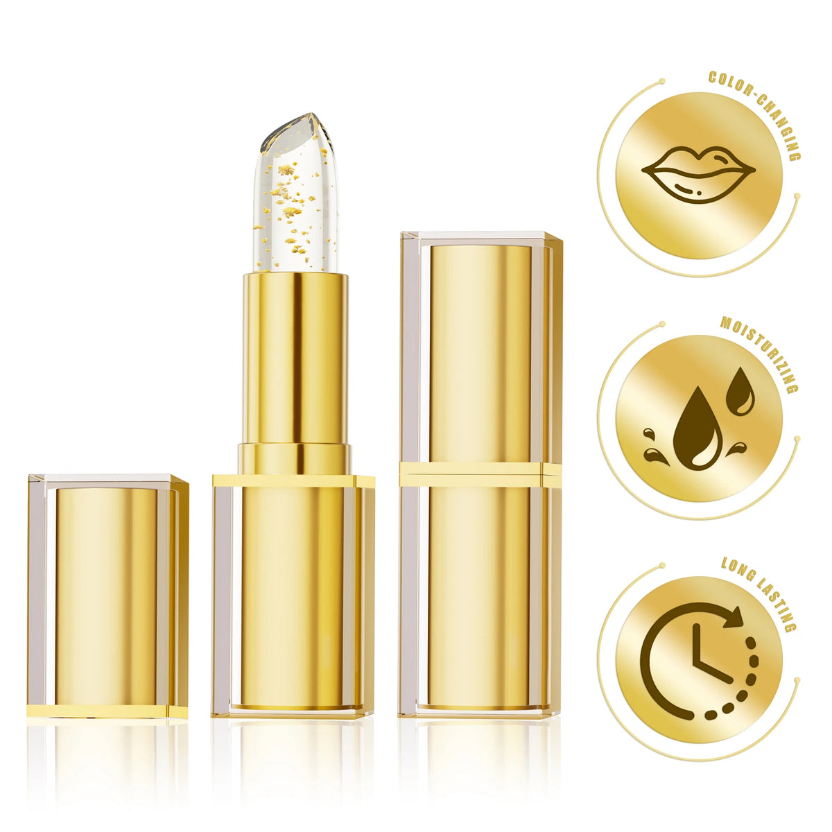 Hellokiss Crystal Color-Changing Petal Lipstick for Women Moisturizes Long-Lasting and Non-Sticky Cup Lip Balm