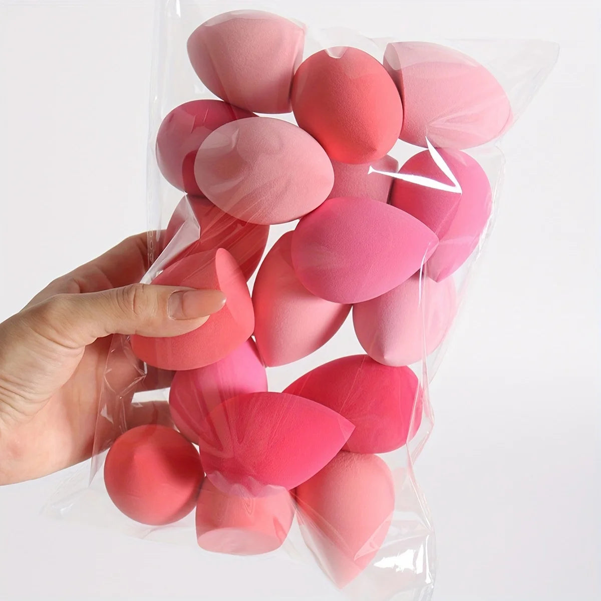 9Pcs Latex-Free Makeup Sponges Set, Wet/Dry Blending Sponge for Liquid Cream Powder, All Skin Types, Random Colors/Shapes