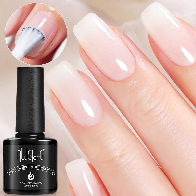 AWStorG 15ML Pink Color Gel Nail Polish Fantastic Adhesion Consistency Ultra Gorgeous Color Soak Off UV LED Semi Permanent Gel