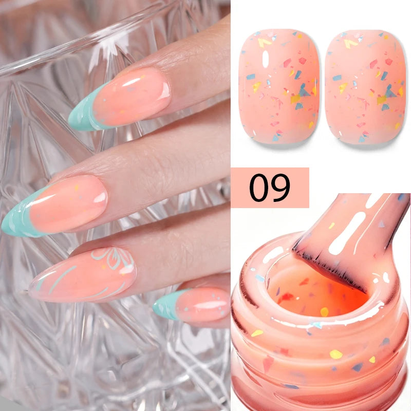 AWStorG 15ML Pink Color Gel Nail Polish Fantastic Adhesion Consistency Ultra Gorgeous Color Soak Off UV LED Semi Permanent Gel