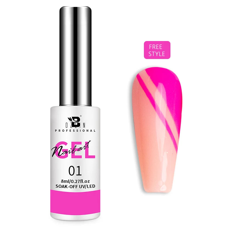 AWStorG 15ML Pink Color Gel Nail Polish Fantastic Adhesion Consistency Ultra Gorgeous Color Soak Off UV LED Semi Permanent Gel