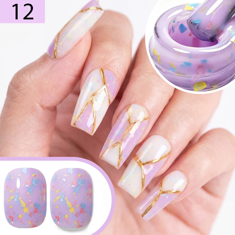 AWStorG 15ML Pink Color Gel Nail Polish Fantastic Adhesion Consistency Ultra Gorgeous Color Soak Off UV LED Semi Permanent Gel